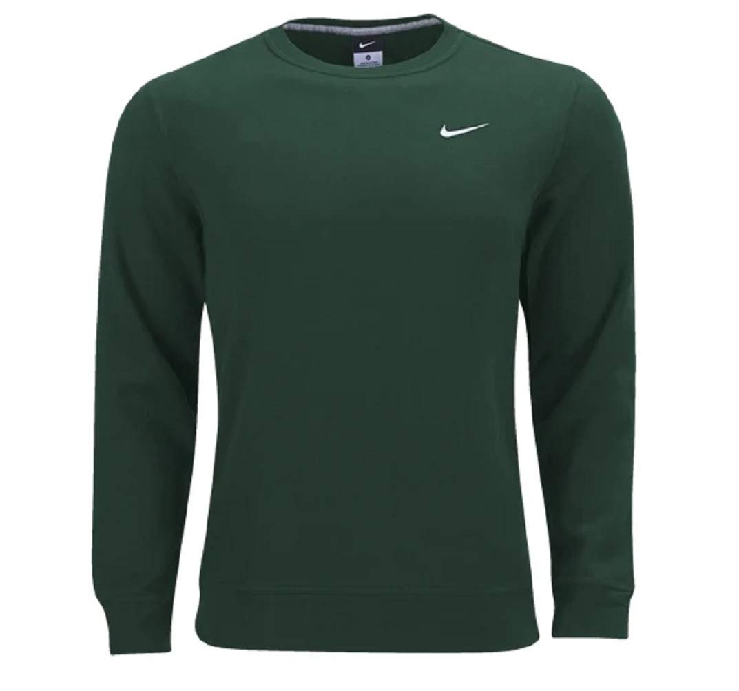 Nike Club Fleece Crew Men's Sweatshirt Crewneck (Forest, Medium) (Forest, Medium) Image