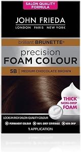 John Frieda Precision Foam Colour 5B Medium Chocolate Brown 100% Grey Coverage
