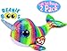 Ty Beanie Boos Sea Creatures Nori (Narwhal) & Wilma (Platypus) Gift Set Bundle with Bonus Matty's Toy Stop Storage Bag - 2 Pack