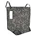 DALIX Laundry Hamper Storage Basket in Black Pigment Washed Canvas (Foldable)