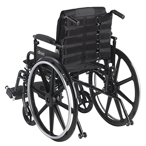 Drive Medical 14300 Adjustable Tension Back Cushions, Black