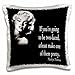3dRose If You're Going to Be Two-Faced, Atleast Make One of Them Pretty, Marilyn Monroe Quote-Pillow Case, 16 by 16