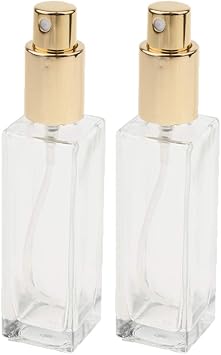 T Tooyful 2pieces Atomiseur Vaporisateur Bouteille De Parfum Vide En Verre Flacon De Poche 30ml Or Amazon Fr Beaute Et Parfum