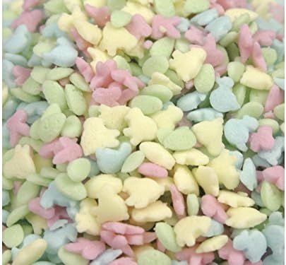 Spring Mini Bunny Chick Duck Egg Shapes Easter Topping Sprinkles 8 ounce
