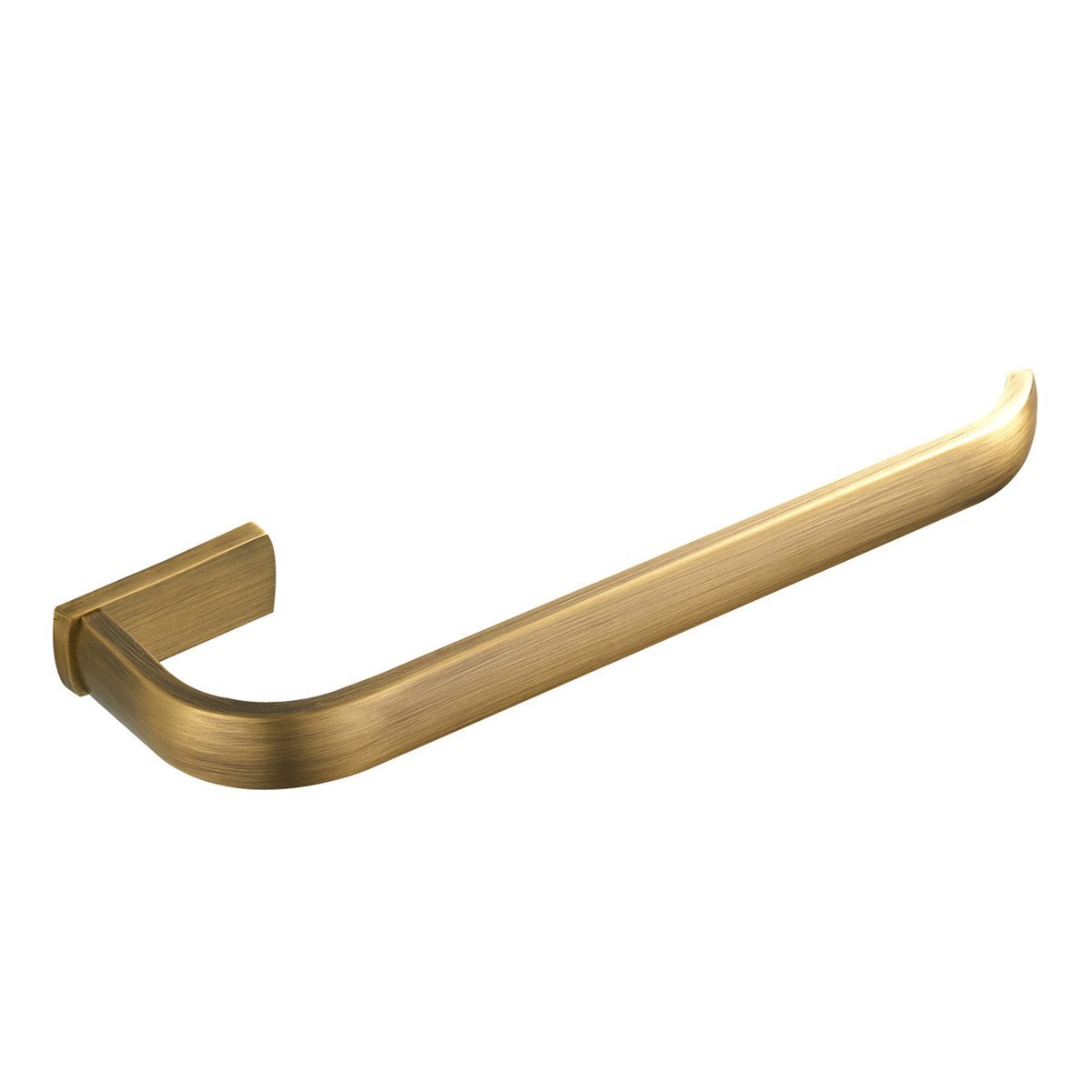 Aothpher Towel Ring Wall Mounted Retro Brass Hand Towel Holder Rail for Bathroom Brushed Bronze Towel Hanger