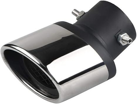 Amazon Com Idain Universal Curved Type Stainless Steel Bolt On Car Exhaust Tail Muffler Tip Pipes Fit Pipes Diameter 1 5 To 2 1 Silvery Automotive