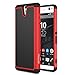 Sony Xperia C5 Ultra Case, MoKo [Shock Absorption] Slim Dual Layer Protective Case with Soft Silicone Bumper and Rigid PC Back Cover for Sony Xperia C5 Ultra 6.0 Inch (2015) - Red