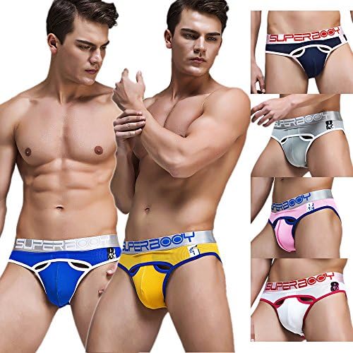 Ykeke 6 Pcs/lot Men Sexy Underwear Boxer Brief Breathable Shorts Soft with Pouch U Convex (XXL)