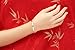 Women's 999 Sterling Silver Bangle Bracelet with Created Open Design about 16G