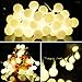 Vmanoo String Lights Battery Powered, 40 LED Globe Fairy String Lights, Outdoor Indoor Decor Lighting for Christmas Garden Path Patio Lawn Holiday Wedding Party, 2-Pack (Warm White)