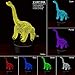 Dinosaur Night Light 3D Kids Bedside Lamp 7 Colors Change Dinosaur Toys Optical Illusion Night Lights Ideas Birthday Gifts for Kids Baby Girls Boys (Diplodocus 01)