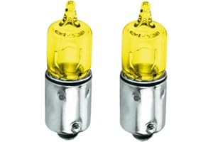 cyclingcolors 2x bulb 12V 10W BA9S yellow angel eyes car auto lamp light front headlight