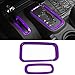 E-cowlboy 18 PCS Full Set Interior Decoration Trim Kit Steering Wheel Center Console Door Handle Air Conditioning Vent Cup Holder Gear Cover Trim for Jeep Wrangler JK JKU 2011-2018 4-Door (Purple)