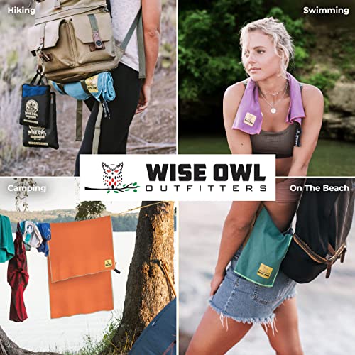 Wise Owl Outfitters Camping Towel and Yoga Towel Fast Drying