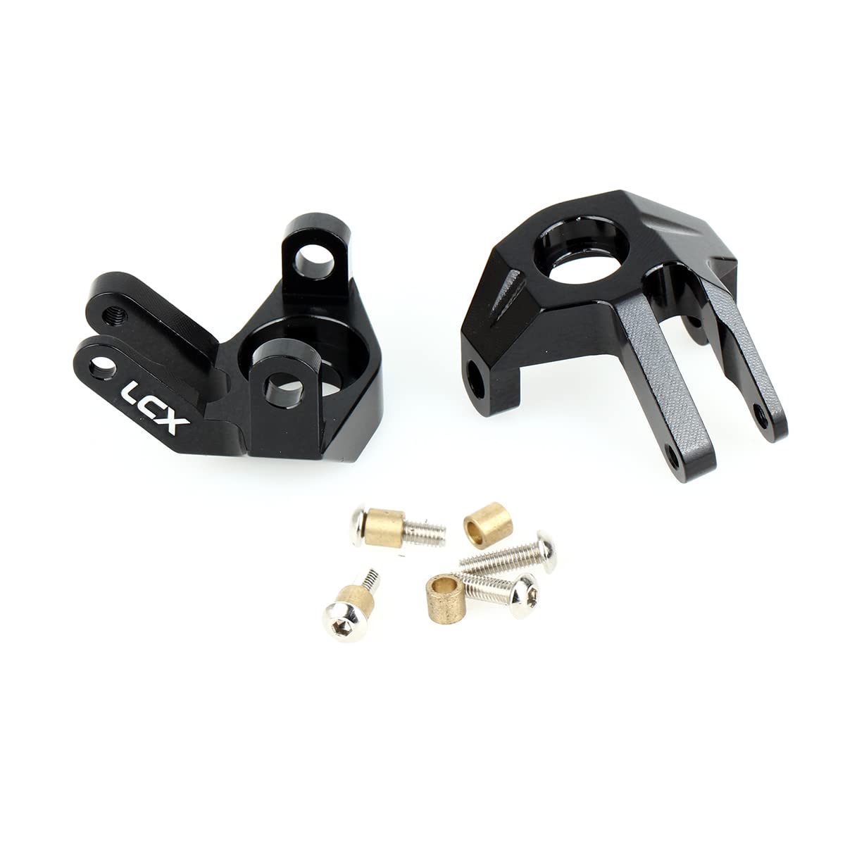 LCX Racing 1/10th RC Crawler Car CNC Machined Aluminum AR44 Steering Knuckles for Axial SCX10 II 90046 90047, Upgrades Parts Accessories
