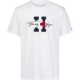 Tommy Hilfiger Boys' Short Sleeve Graphic Crew Neck T-Shirt, Soft, Comfortable, Relaxed Fit
