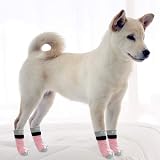 PUPTECK Anti-Slip Dog Socks 2 Pairs Paw Gripper Shoes Small Large view 9