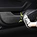 BASENOR Tesla Model 3 Door Anti-Kick Mat Leather Carbon Fiber Protector for All Four Door(4 PCS/Set) V2.0 [Upgraded]