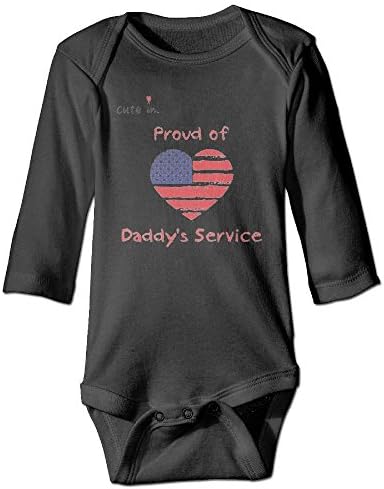 Yimi45d5d4d Baby Proud of My Army Daddy Wear Resistant Coveralls 24 Months
