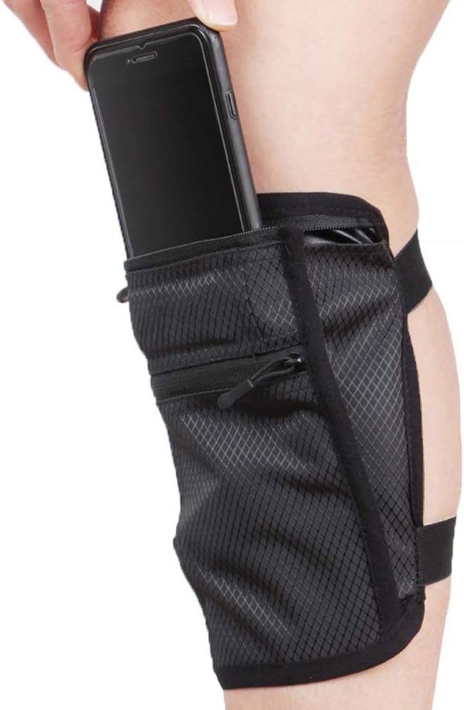 Ailzos Cell Phone Calf/Leg Band Holster for Riders and Hikers, NonSlip