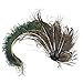 Auranso Flax Hair Clip Feather Party Fascinator Headband Green Green
