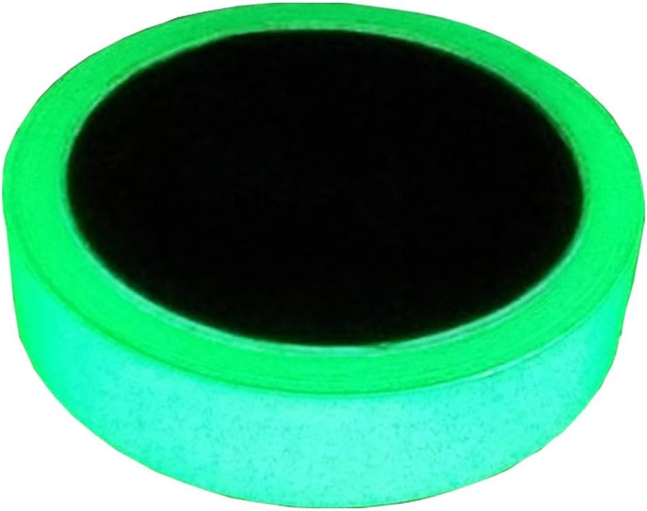 Luminous Tape Glow in The Dark 16 ft x 0.8 inch (5m x 20mm) Removable Photoluminescent Green Light Glow Tape for Theatre Stage,Party,Safety Egress exit Marker