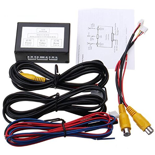 Hitommy Car Front Rear Parking View Camera Video Switch 2 Channel Control Box Converter