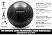 Expansive Living Anti Burst Exercise Ball (Black, 55cm) -2,000lbs STATIC STRENGTH STABILITY, PROFESSIONAL GRADE. Balance Ball | Physio Ball | Swiss Ball | Yoga Ball | Birthing Ball | Office Ball Chair
