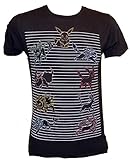 Pokemon Eevee Eeveersions T-shirt (Extra Large,Black)
