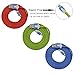 Magic-T Bundle of 3 Hi-Speed Extra Long(6FT/1.8m) Micro USB Rugged Braided Flat Data Cable Charging Cord for Samsung Galaxy S4 S3 Note 1 2 HTC, Motorola, LG, PS4, Xbox One (Red/Green/Blue)