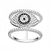 KIVN Fashion jewelry Spiritual Tiny Pave Evil eye CZ Cubic Zirconia Finger Rings for Women (8)