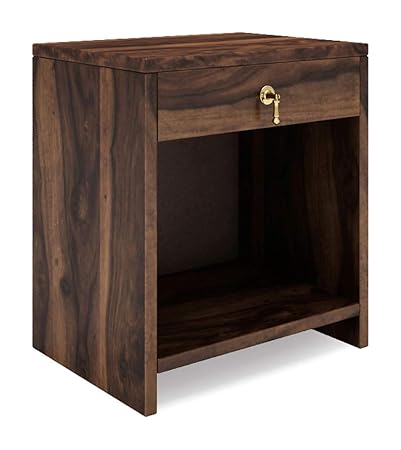 Alquiler BSTVIL01 Vilnius Bed Side Table (Wood Finish, Brown)