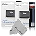 (2 Pack) Vivitar LP-E6 LP-E6N High Capacity 2000mAH Li-ion Batteries for CANON 5D Mark II, 5D Mark III, 5D Mark IV, EOS 6D, 60D, 7D, 7D Mark II, 70D, 80D (Canon LP-E6 Replacement)