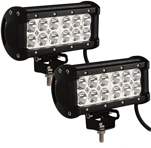STANSEN 36W 6in Heavy Duty Off Road LED Light Bar Fog Driving 4x4 Bumper Rock Work Lightbar Flood/Spot Combo Beam For Jeep Cabin/Boat/SUV/Truck/Car/ATV (36W)