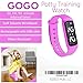 GOGO Potty Training Watch - Water Resistant Timer and Child Reminder- Toilet Trainer Alarm Watches for Boys, Girls, Kids and Toddlers with a Soft Pink Purple Strap and Adjustable Alerts