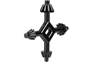 HBSZAMSQY 4 in 1 Drill Chuck Key Wrench, 1/4" 3/8" 1/2" 5/8" Sizes Chuck Key For Drill Press, Electric Drill Chucks, Compatible with Drill Press & Power Tool Chucks (Black)