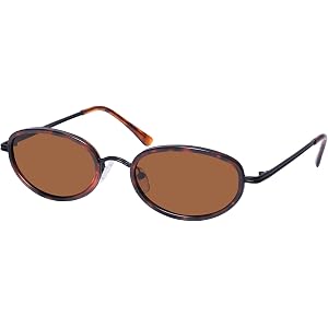 mosanana Retro Oval Sunglasses for Women Trendy 2026 MS52594 | Metal Frame, UV400 Protection, Ideal for Street Style, Vacatio