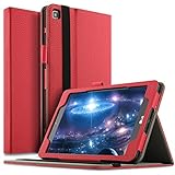 IVSO Case for LG G Pad F2 8.0 Sprint (LK460)/T-Mobile LG G Pad X2 8.0 Plus Tablet, Lightweight Leather Stand Cover Case for LG GPad F2 8.0 Sprint Model LK460 8-Inch Android Tablet 2017 Release (Red)