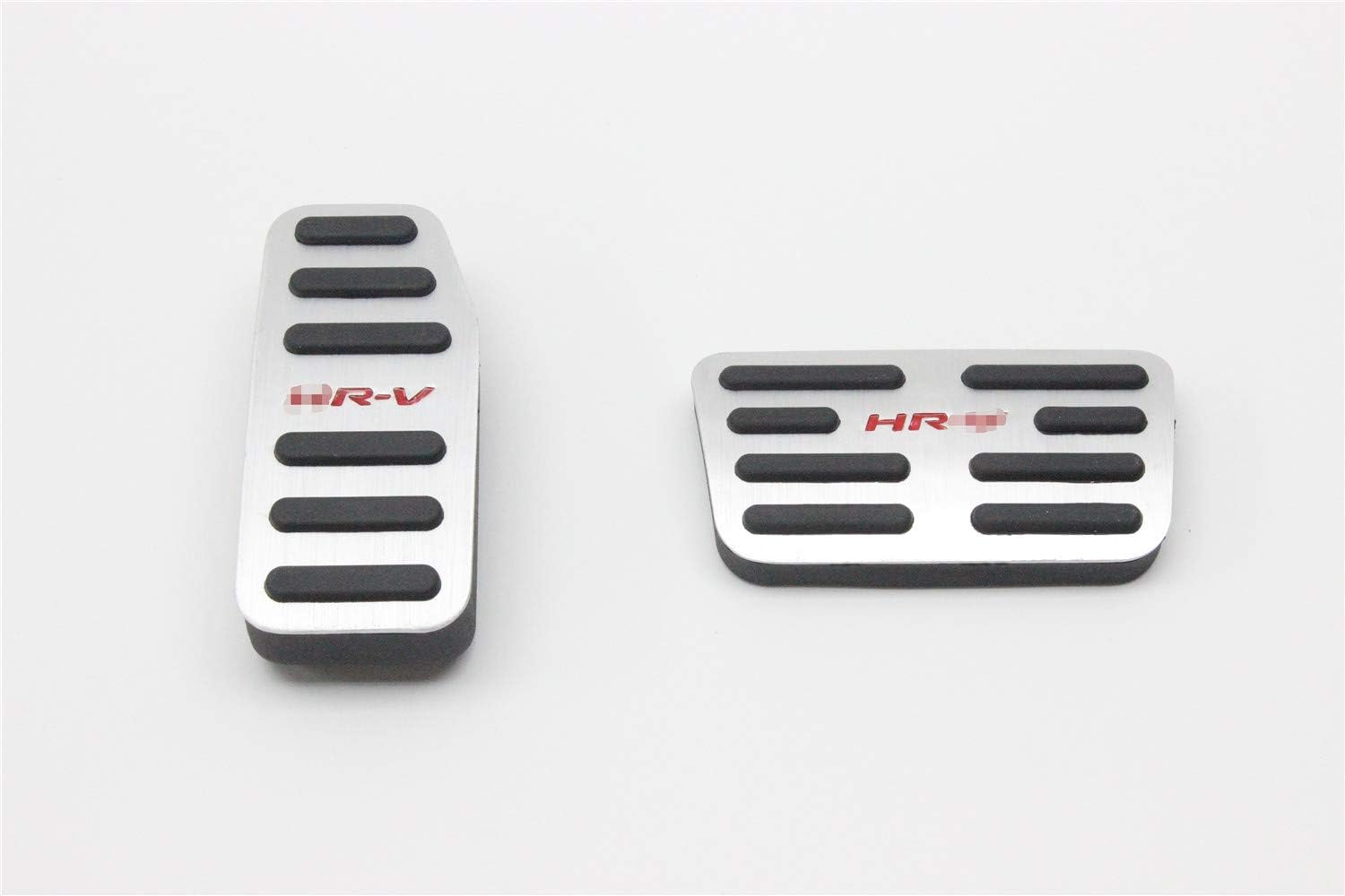 OLIKE2 Pcs Aluminum Alloy Car Fuel Accelerator Pedal Brake Pedal Cover Kit for Honda HR-V HRV 2015-2021
