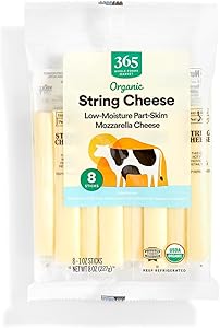 365 by Whole Foods Market, Organic Mozzarella String Cheese, 8 Ounce