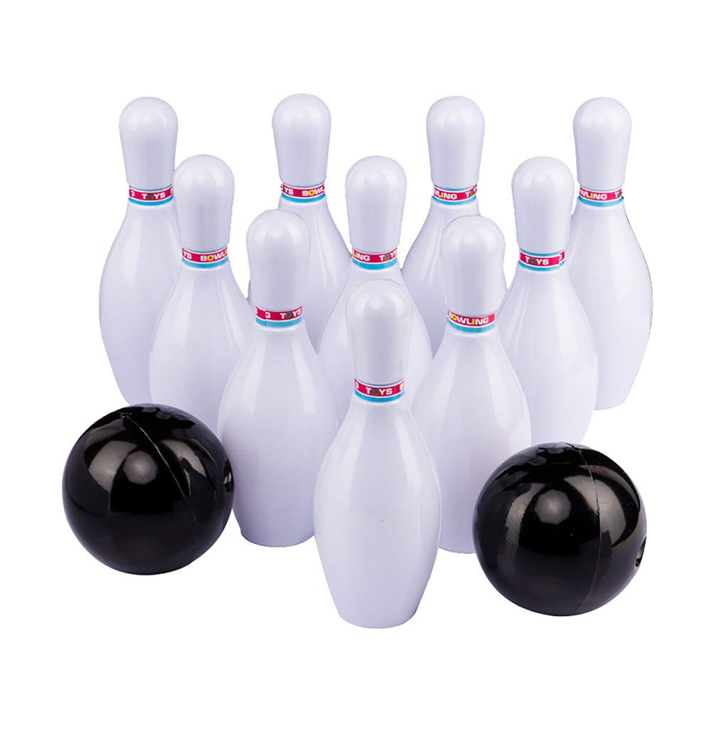 Wokee Plastic Bowling Set, Mini Table Desktop Bowling Game Toy Skittles