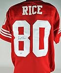 49ers Jerry Rice Authentic Signed Red Jersey Autographed PSA/DNA ITP
