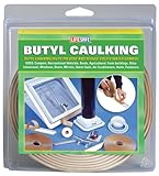 Incom RE20759  White Butyl 3/4" x 1/8" x 20' Caulking Tape