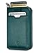 Vaultskin Slim Minimalsit RFID Blocking Wallet for Men - Leather Zipper Wallets for Men and Women with Coin Pocket, Card Holder & Front Pocket, Ideal Gift (Green, Notting Hill)