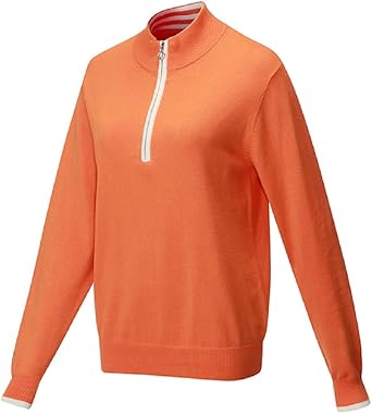 ladies zip neck jumper