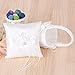 Flower Basket and Ring Pillow Set, Ivory Satin Bowknot Ring Bearer Pillow and Wedding Flower Girl Basket Set (Flower)