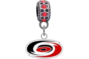 Final Touch Gifts Carolina Hurricanes Charm Fits Compatible with Pandora Style Bracelets