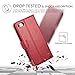 iPhone 8 Case, iPhone 7 Wallet Case, TUCCH Premium PU Leather Flip Folio Wallet Case with Card Slot, Stand Holder, Magnetic Closure [TPU Shockproof Interior Protective Case] Compatible iPhone 7/8, Red