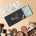 Qivange Makeup Brushes, Synthetic Bristles Professional Blending Brushes with Box(Teal, 15 PCS)