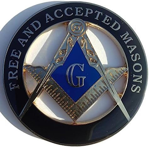 Amazon Com Masonic F Am Freemasonry Masons Cut Out Heavy Alloy Car Black Auto Emblem Automotive